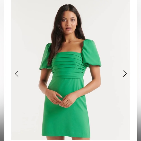 Forever New Dresses & Skirts - NWT Forever New | Green Kamilla A-Line Gathered Mini